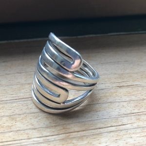 Silpada Silver Ring Size 8